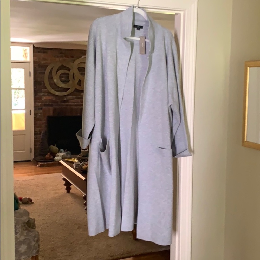 J.Crew Ella open front long sweater-blazer